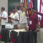 Tangkap layar video live streaming YouTube KPU Sumba Timur, saat penetapan nomor urut calon bupati dan wakil bupati (KPU Sumba Timur/YouTube/Lintas Sumba)