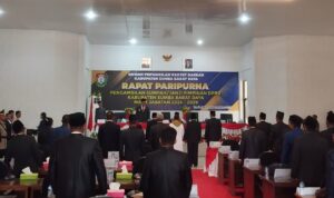 Rapat Paripurna Pengambilan Sumpah/Janji Pimpinan DPRD Kabupaten Sumba Barat Daya, Masa Jabatan 2024 - 2029 (Johan Sogara/Lintas Sumba)